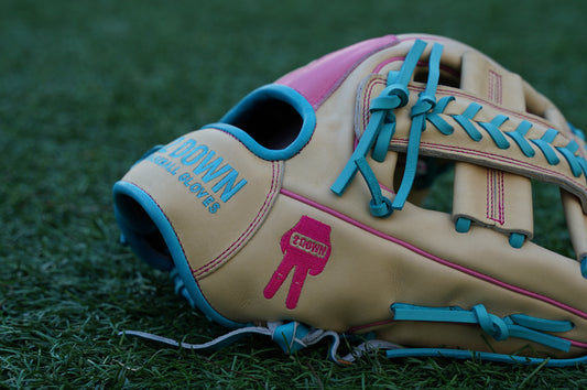 12 " Blonde/Blue/Pink Infield Glove